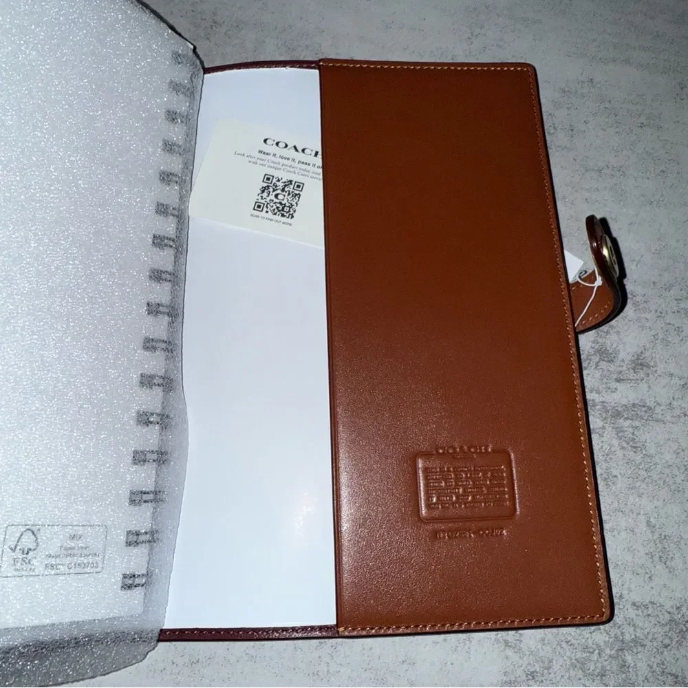 Coach Brown holiday Train notebook